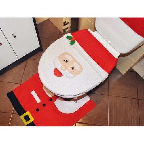 Božićni pokrov za WC s tepihom Ruhhy 22360