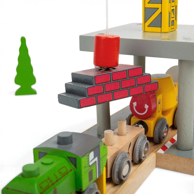 Bigjigs Rail Veliki žuti dizalica