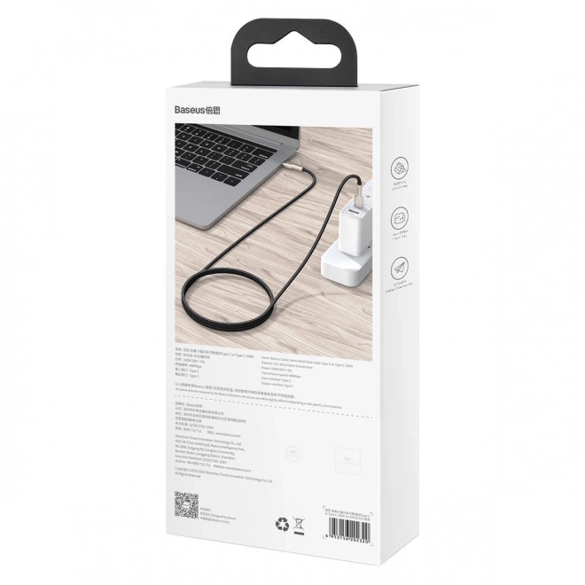 USB-C kabel Baseus 100W, 1m, crni