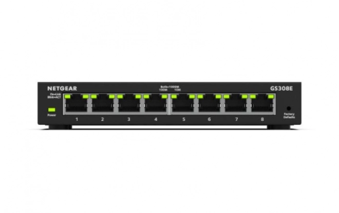 Upravljani prekidač NETGEAR GS308E 8-Port Gigabit Ethernet Plus