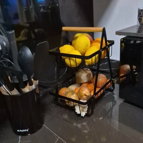 Dvoslojna košara za voće i povrće u loft stilu