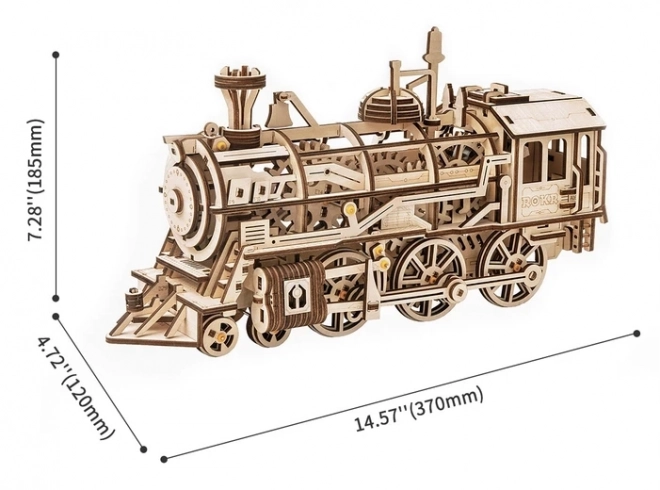 Rokr 3D drvena puzzle lokomotiva 350 dijelova