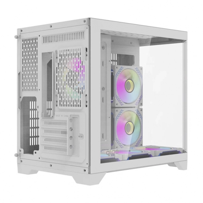 Računalno kućište Darflash FT418 + 6 ventilatora aRGB (bijela)