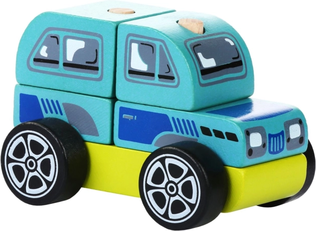 CUBIKA Drveni terenski automobil Slagalica