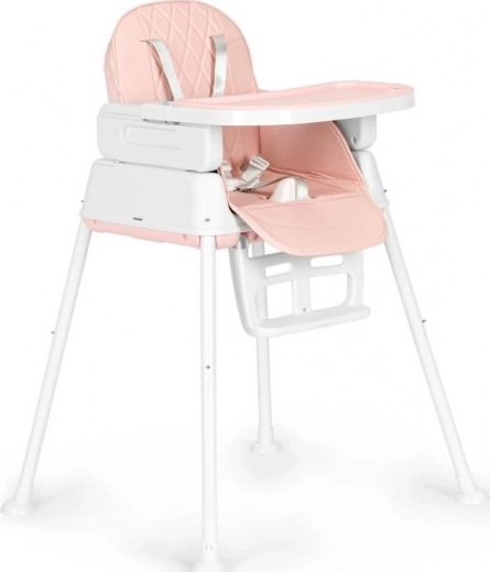 ECOTOYS sklopiva dječja hranilica 3 u 1 ružičasta