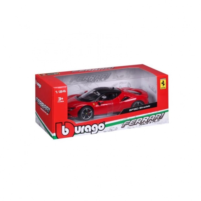 Bburago 1:24 Ferrari Top SF90 Stradale Crvena