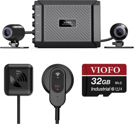 Motociklistička kamera VIOFO MT1 s Wi‑Fi i GPS (dualni 1080p)