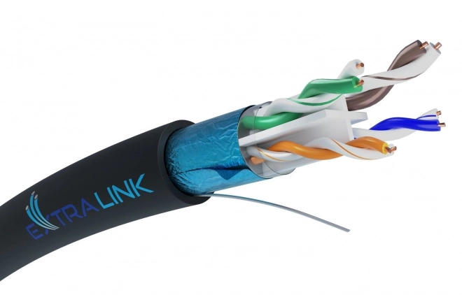 Mrežni kabel Extralink CAT6 FTP vanjski 305m