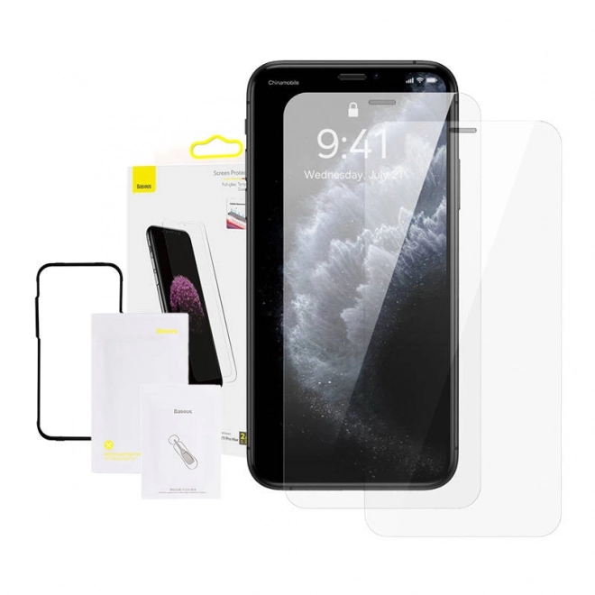 Baseus 0,3mm cijelostaklena folija od kaljenog stakla (pakiranje 2 kom) za iPhone – XS Max / 11 Pro Max 6,5 inča