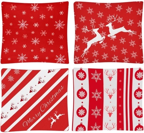 Usklađen božićni stil u setu od 4 kom