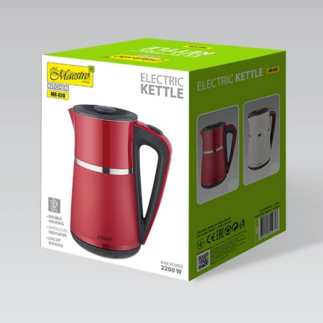 Električni kotlić Maestro 1,7l crvena