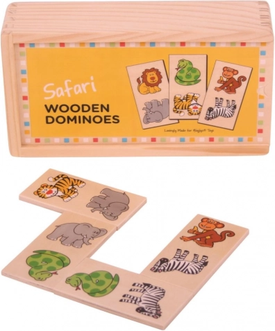 Bigjigs Toys Drveno domino Safari