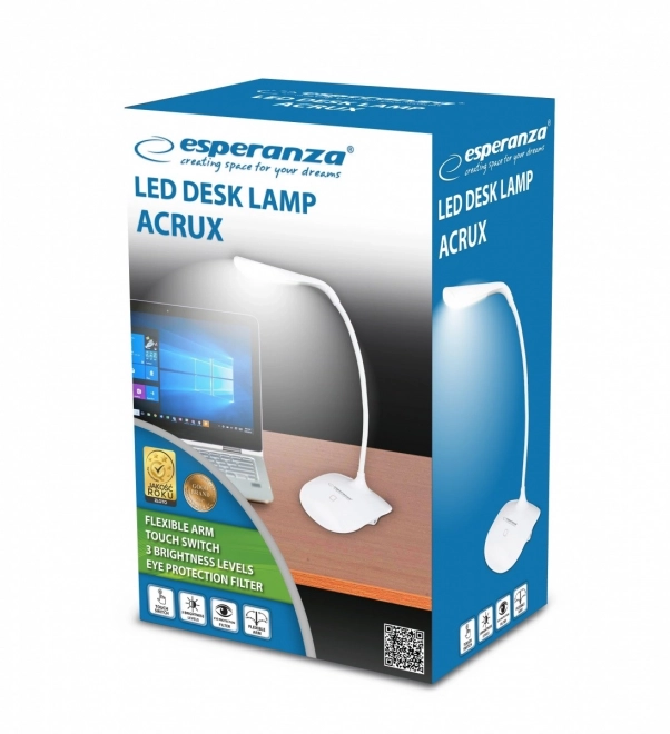 Acrux stolna lampa bijela