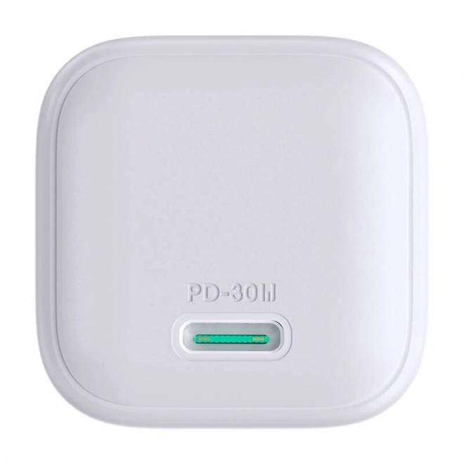 Joyroom minijaturni punjač 30W GaN bijela