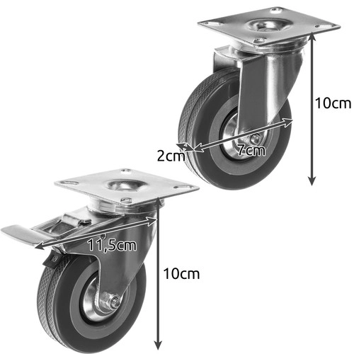Okretni kotači - set 4 kom. Malatec 22537