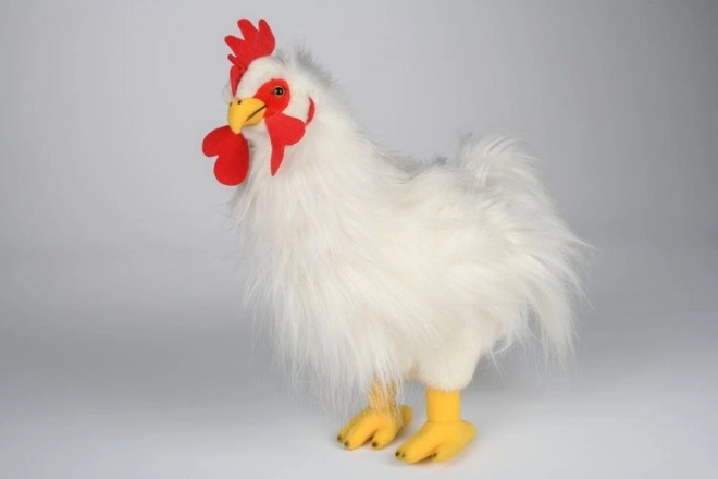 Pliš Pijetao bijeli 42 cm