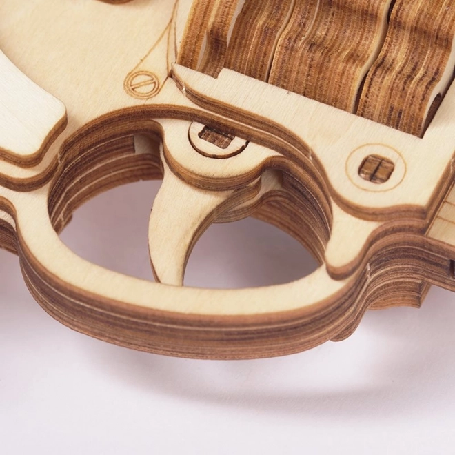 RoboTime 3D drvene mehaničke puzzle Revolver Corsac