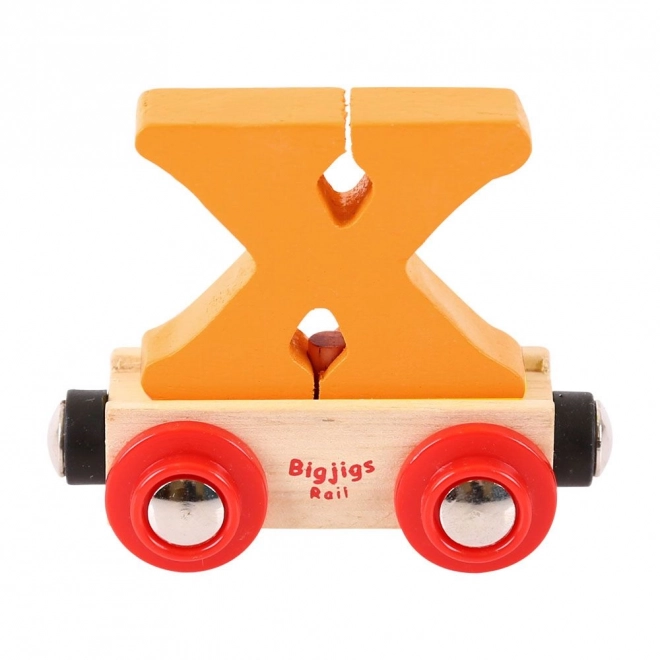 Bigjigs Rail Vagonek drvene vlakodrome - Slovo X