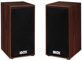 Drveni stereo zvučnici 2.0 iBOX SP1, smeđi
