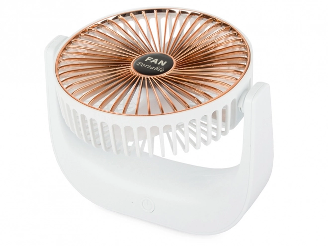Bežični stolni ventilator – Bijelo-ružičasti