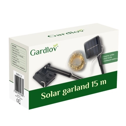 Solarni girlanda 15m IP44 Gardlov 24007