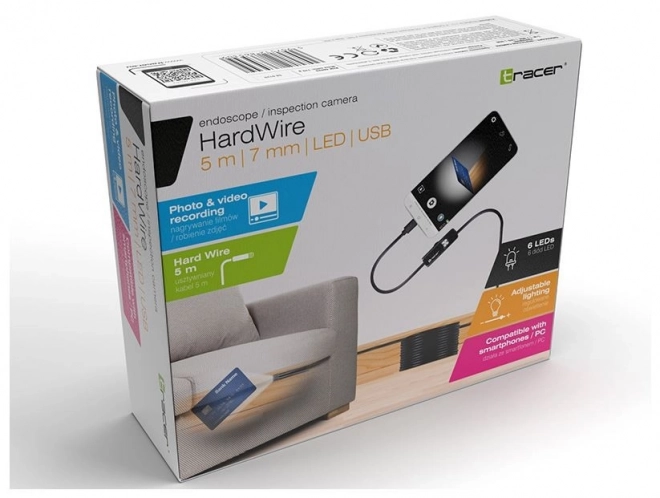 Endoskopska Kamera Tracer HardWire 5M 7MM LED USB