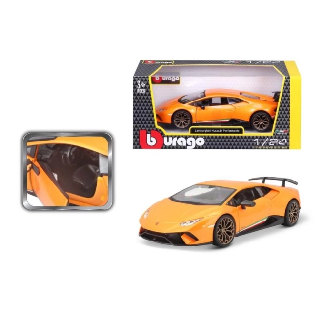 Lamborghini Huracan Performante narančasta maketa 1:24