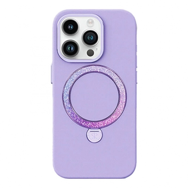 Futrola za telefon Joyroom Dancing Circle za iPhone 15 Pro ljubičasta