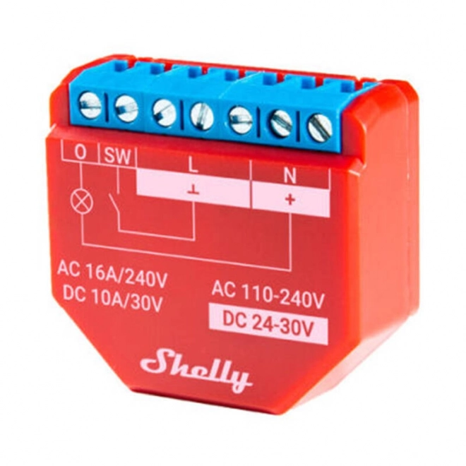 Wi-Fi Smart Relej Shelly Plus 1PM, 1 kanal 16A, s mjerenjem snage