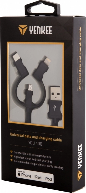 Univerzalni punjač 3u1 s konektorima USB-C, Micro USB i Lightning