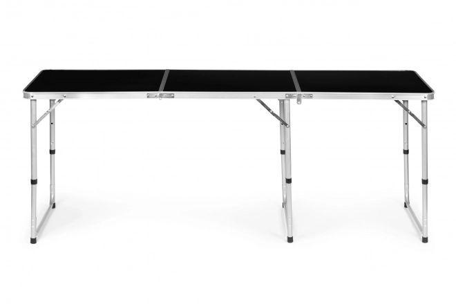 Prijenosni stol sklopivi za kampiranje crna ploča 180 x 60 cm
