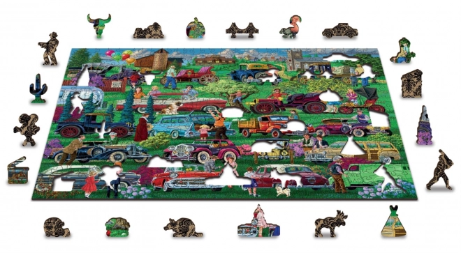 Drvene puzzle WOODEN CITY Veterani 2v1