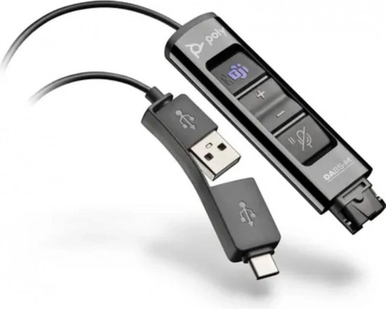 Adapter Poly DA85-M USB na QD, crni