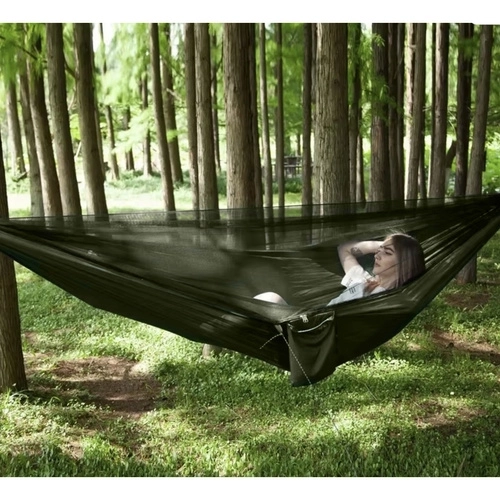 Turistička viseća mreža s mrežom protiv insekata i ceradom 260x140 cm