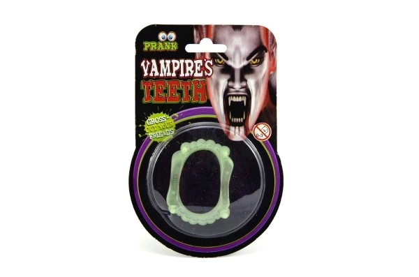 Svjetleći vampirski zubi 5cm karneval