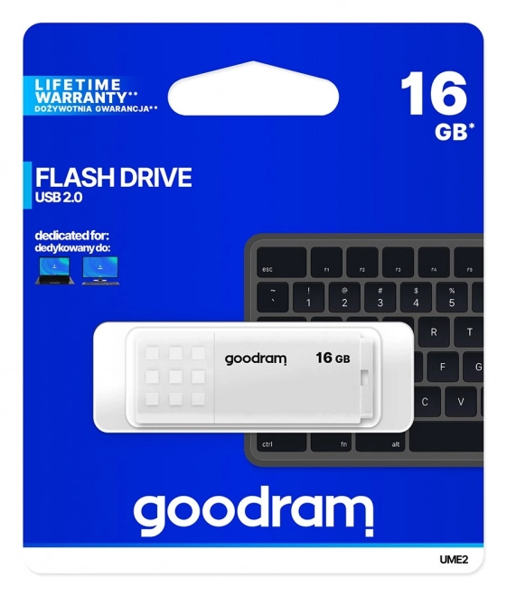 USB memorijski štapić Goodram 16GB UME2 bijeli