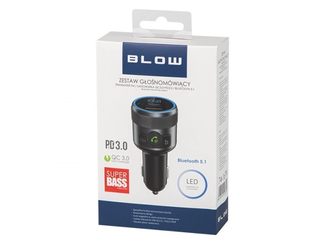 FM odašiljač Bluetooth5.1 + QC3.0 + PD 24W