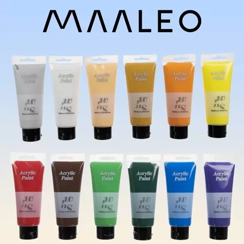 Akrilne boje 12 kom. 100 ml Maaleo 20424