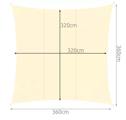 Sunčana tenda 3,6x3,6 m Gardlov 23165