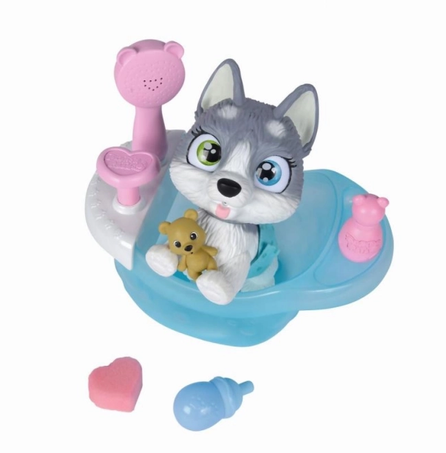 Psić Husky Pamper Petz u kadi