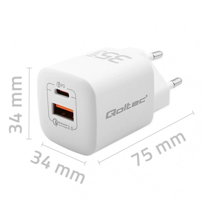 Punjač 35W GaN ULTRA bijela
