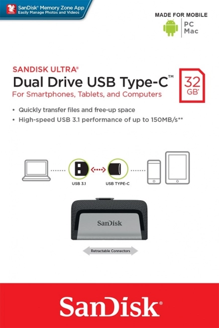 Ultra Dual Drive 32GB USB 3.1 Type-C 150MB/s memorijska kartica