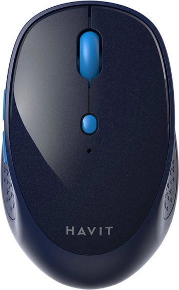 Bežični ergonomski miš HAVIT, plavi