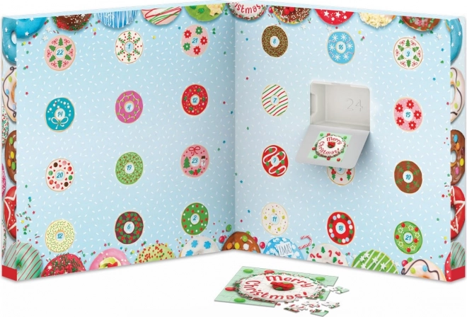 Adventni kalendar s puzzlama Eurographics 24 x 50 komada – Božićne krafne