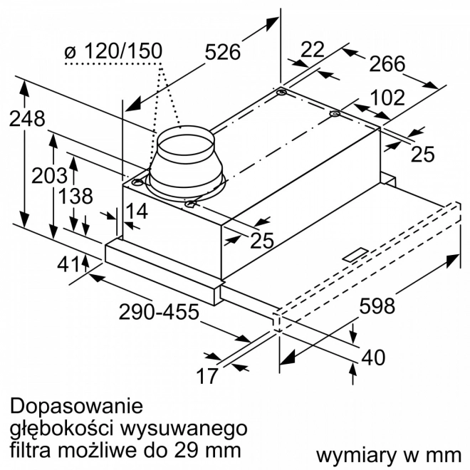 Ugradbeni kuhinjski napa Bosch