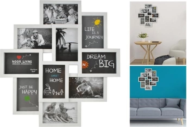 Multiframe za 10 fotografija – Bijela