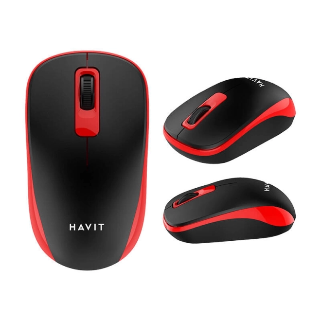 Univerzalna bežična miš Havit MS626GT (crna i crvena)