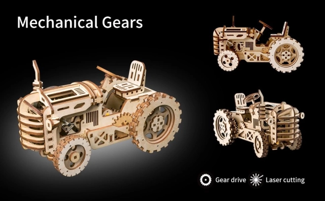 RoboTime 3D drvena mehanička slagalica Traktor