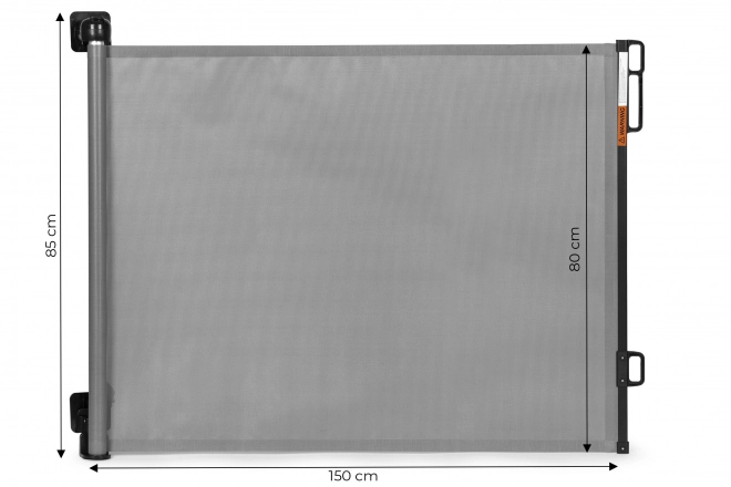 Sigurnosna vrata ECOTOYS za stepenice i vrata, siva, 150 cm