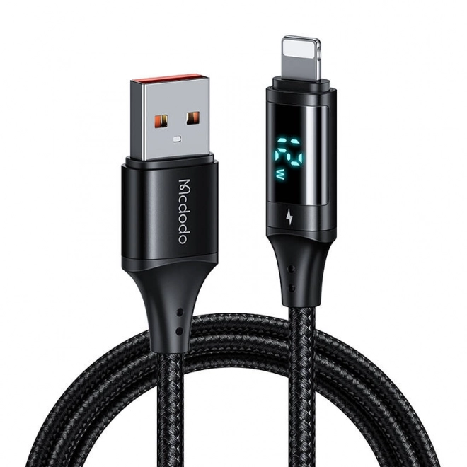 Podatkovni kabel s digitalnim zaslonom USB na Lightning Mcdodo, 1,2 m